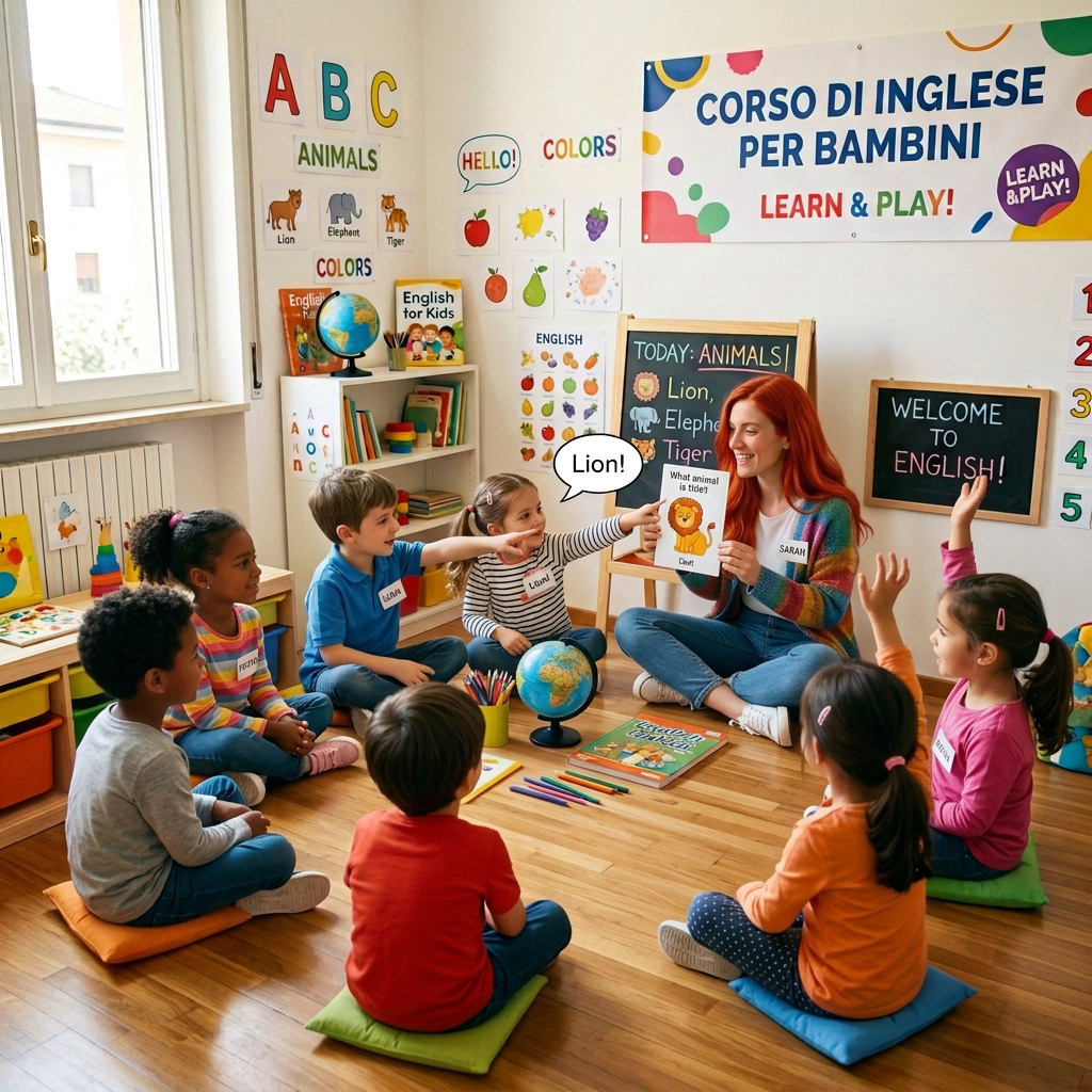 Bambini seduti in cerchio senza tavolo